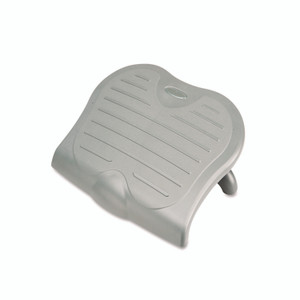 AbilityOne 7195015909070, SKILCRAFT Kensington SoleSaver Ergonomic Adjustable Footrest, 18w x 14d x 2.5 to 4.5h, Gray Product Image 