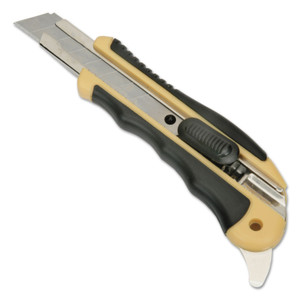 AbilityOne - Utility Knife, Snap Off Blade, Cushion Grip, Ergonomic, Heavy Duty, 18mm - (5110-01-621-5252) (5110016215252) Product Image 