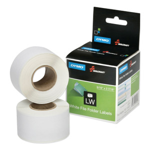 AbilityOne - Labels, File Folder, Black on White, 9/16" x 3-7/16" - (7530-01-657-9756) (7530016579756) Product Image 