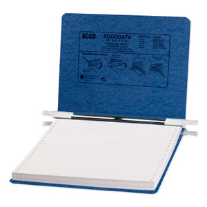 ACCO PRESSTEX Covers with Storage Hooks, 2 Posts, 6" Capacity, 9.5 x 11, Dark Blue (ACC54113) View Product Image