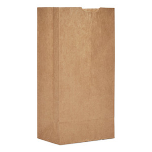 Ross & Wallace Paper Products Grocery Paper Bags, #4 Size, Extra-Heavy-Duty, 5" x 3.13" x 9.88", Natural, 500/Bundle View Product Image