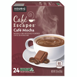 Caf&eacute Escapes K-Cup, Pod Caf&eacute Mocha Keurig Single-Serve K-Cup Pods, 24 Count - Compatible with Keurig Brewer - (GMT6803) Product Image 