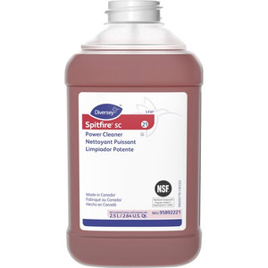 Diversey Spitfire SC Power Cleaner - Ready-To-Use - 169.1 fl oz (5.3 quart) - Pine Scent - Rinse-free, Residue-free, Streak-free, No-mess, Heavy Duty, Kosher - Red Bottle Product Image 