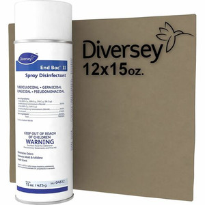 Diversey End Bac II Spray Disinfectant - Ready-To-Use - 15 oz (0.94 lb) - 11.1 pH - Fresh Scent - Fungicide, Tuberculocide, Fungi Resistant, Mold Resistant, Mildew Resistant Product Image 