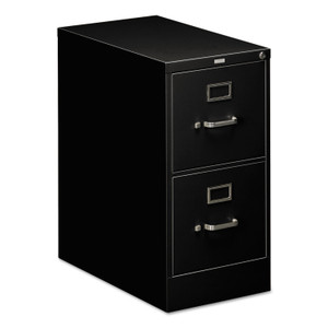 HON 510 Series Vertical File, 2 Letter-Size File Drawers, Black, 15" x 25" x 29" (HON512PP) View Product Image