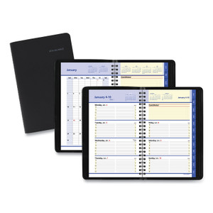 AT-A-GLANCE QuickNotes Weekly Block Format Appointment Book, 8.5 x 5.5, Black Cover, 12-Month (Jan to Dec): 2024 View Product Image