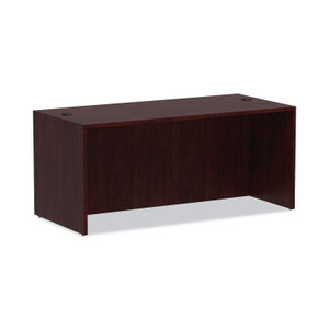 Alera Valencia Series Straight Front Desk Shell, 65" x 29.5" x 29.63", Mahogany (ALEVA216630MY) View Product Image