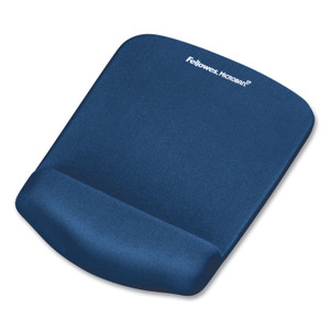 Fellowes PlushTouch Mouse Pad with Wrist Rest, 7.25 x 9.37, Blue (FEL9287301) View Product Image