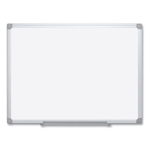MasterVision Earth Silver Easy Clean Dry Erase Boards, 96 x 48, White Surface, Silver Aluminum Frame (BVCMA2100790) View Product Image