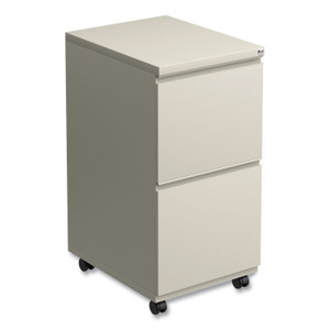 Alera File Pedestal with Full-Length Pull, Left or Right, 2 Legal/Letter-Size File Drawers, Putty, 14.96" x 19.29" x 27.75" (ALEPBFFPY) View Product Image