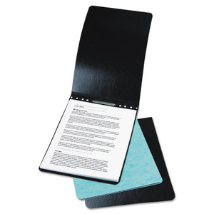 ACCO PRESSTEX Report Cover w/Tyvek Reinforced Hinge, Top Bound, Two-Piece Prong Fastener, 3" Capacity, 8.5 x 11, Black/Black View Product Image