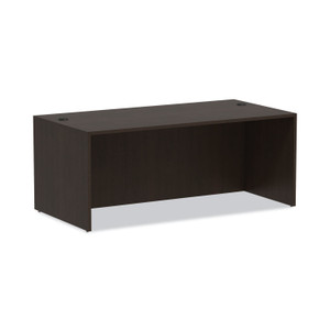 Alera Valencia Series Straight Front Desk Shell, 71" x 35.5" x 29.63", Espresso View Product Image