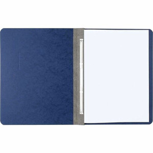 ACCO Presstex Letter Recycled Report Cover - 3" Folder Capacity - 8 1/2" x 11" - 20 pt. - Dark Blue - 30% Recycled Product Image 