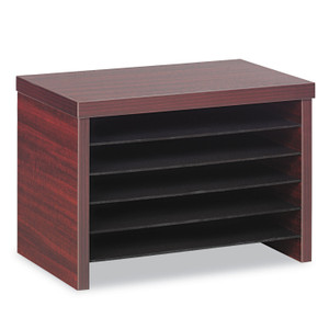 Alera Valencia Series Under-Counter File Organizer, 6 Sections, 15.75" x 9.88" x 10.88", Mahogany View Product Image