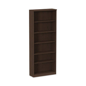 Alera Valencia Series Bookcase, Six-Shelf, 31.75w x 14d x 80.25h, Espresso View Product Image