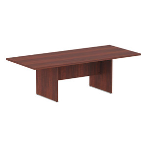 Alera Valencia Series Conference Table, Rectangular, 94.5w x 41.38d x 29.5h, Medium Cherry View Product Image