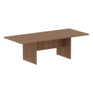 Alera Valencia Series Conference Table, Rectangular, 94.5w x 41.38d x 29.5h, Modern Walnut View Product Image