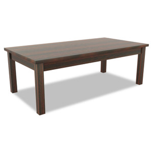 Alera Valencia Series Occasional Table, Rectangle, 47.25w x 19.13d x 16.38h, Mahogany View Product Image