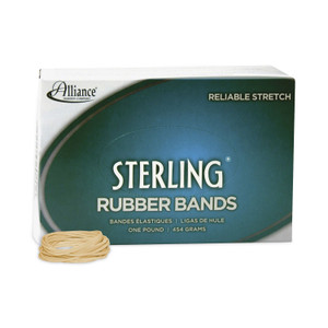 Alliance Sterling Rubber Bands, Size 14, 0.03" Gauge, Crepe, 1 lb Box, 3,100/Box (ALL24145) View Product Image