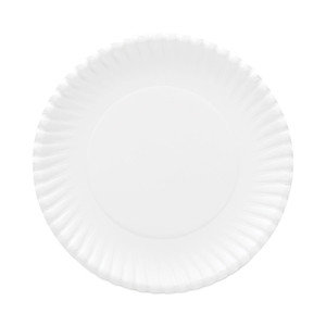 AJM Packaging Corporation Gold Label Coated Paper Plates, 9" dia, White, 120/Pack, 8 Packs/Carton (AJMOH9AJBXWH) View Product Image