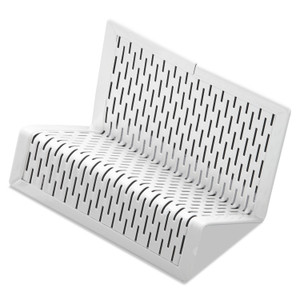 Artistic Urban Collection Punched Metal Business Card Holder, Holds 50 2 x 3.5 Cards, Perforated Steel, White (AOPART20001WH) View Product Image