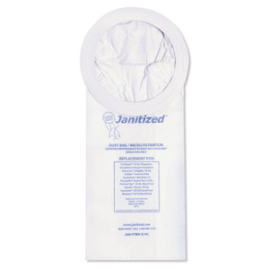 Janitized Vacuum Filter Bags Designed to Fit ProTeam 10 qt Super Coach/MegaVac, 100/Carton View Product Image