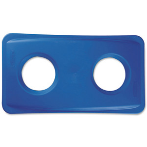 Rubbermaid Commercial Slim Jim Bottle/Can Recycling Top - Rectangular - (RCP269288BE) Product Image 