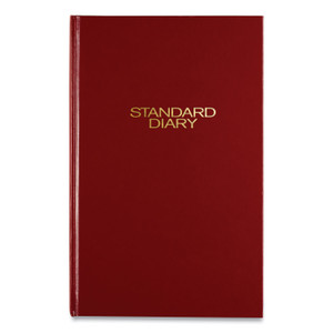 AT-A-GLANCE Standard Diary Daily Diary, 2024 Edition, Wide/Legal Rule, Red Cover, (200) 12 x 7.75 Sheets View Product Image