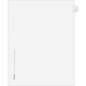 Avery Individual Legal Exhibit Dividers - Avery Style - Unpunched - 25 x Divider(s) - 25 Printed Tab(s) - Digit - (AVE11912) Product Image 