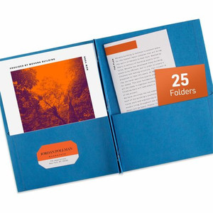 Avery Letter Report Cover - 8 1/2" x 11" - 70 Sheets Capacity - 3 x 3-prong Fastener Fastener(s) - 1/2" for Folder - 2 Internal Pocket(s) - (AVE47976) Product Image 