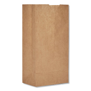 General Grocery Paper Bags, 30 lb Capacity, #4, 5" x 3.33" x 9.75", Kraft, 500 Bags (BAGGK4500) View Product Image