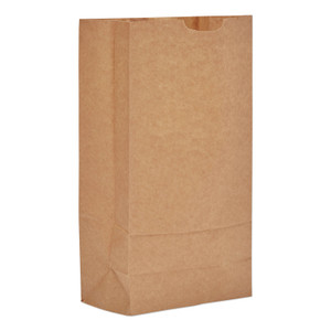 General Grocery Paper Bags, 35 lb Capacity, #10, 6.31" x 4.19" x 13.38", Kraft, 500 Bags (BAGGK10500) View Product Image