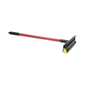 Boardwalk General-Duty Squeegee, 8" Wide Blade, Black/Red, 21" Handle (BWK824) View Product Image