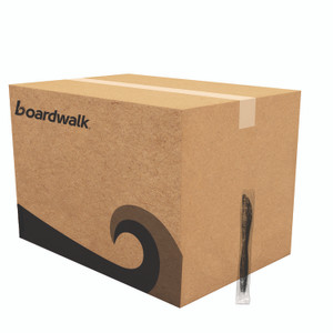 Boardwalk Heavyweight Wrapped Polypropylene Cutlery, Knife, Plastic, Black, 1,000/Carton View Product Image