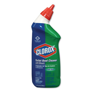 Clorox Toilet Bowl Cleaner with Bleach, Fresh Scent, 24oz Bottle (CLO00031EA) View Product Image