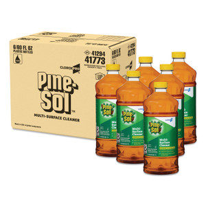 Pine-Sol Multi-Surface Cleaner Disinfectant, Pine, 60oz Bottle, 6 Bottles/Carton (CLO41773CT) View Product Image