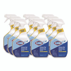 CloroxPro Clean-Up Disinfectant Cleaner with Bleach, 32 oz Smart Tube Spray, 9/Carton View Product Image