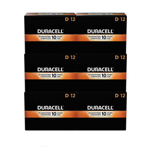 Duracell CopperTop Alkaline D Batteries, 72/Carton (DURMN1300BKD) View Product Image