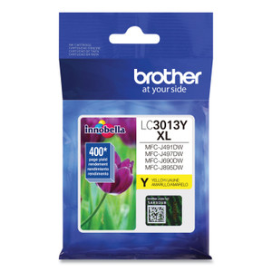 Brother LC3013Y High-Yield Ink, 400 Page-Yield, Yellow (BRTLC3013Y) View Product Image