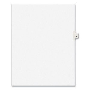 Avery Preprinted Legal Exhibit Side Tab Index Dividers, Avery Style, 26-Tab, J, 11 x 8.5, White, 25/Pack, (1410) View Product Image