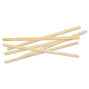 Eco-Products Renewable Wooden Stir Sticks, 7", 1,000/Pack, 10 Packs/Carton (ECONTSTC10CCT) View Product Image