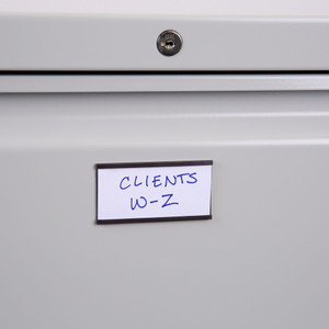 MasterVision Black Magnetic Data Cards - Support 1.75" x 3" Media - (BVCFM2630) Product Image 