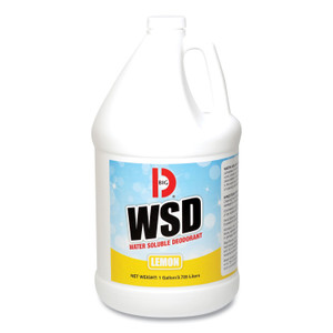 Big D Industries Water-Soluble Deodorant, Lemon Scent, 1 gal Bottle, 4/Carton (BGD1618) View Product Image