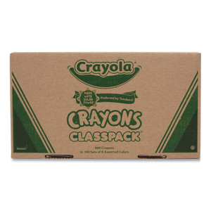 Crayola 8-Color Crayon Classpack - Red, Blue, Yellow, Orange, Green, Purple, Brown, Black, Violet (CYO528008) Product Image 