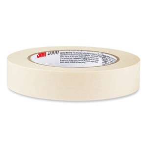 Highland Economy Masking Tape - 60 yd Length x 2" Width x 4.4 mil Thickness - 3" Core - Cream - Rubber Backing - For Labeling, Bundling, Mounting, Wrapping, Holding (MMM260048A) Product Image 