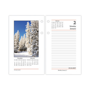 At-A-Glance Photographic Loose-Leaf Desk Calendar Refill - Standard - Julian Dates - Daily - 12 Month - January 2026 to December 2026 (AAGE41750) Product Image 
