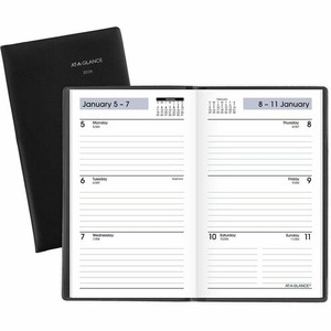 At-A-Glance Weekly Planner, Black, Pocket, 3 1/2" x 6" - Pocket - Julian Dates - Weekly - 12 Month - January 2026 to December 2026 Product Image 
