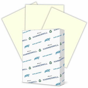 Hammermill Colors Recycled Copy Paper - Cream - Letter - 8 1/2" x 11" - 20 lb Basis Weight - Smooth Product Image 