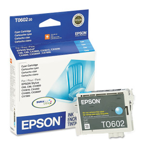 Epson DURABrite Original Inkjet Ink Cartridge - Cyan - 1 Each - Inkjet - Cyan (EPST060220S) Product Image 