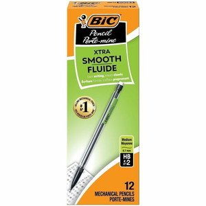 BIC Refillable Mechanical Pencils - 0.7 mm Lead - Refillable - Clear Barrel Product Image 